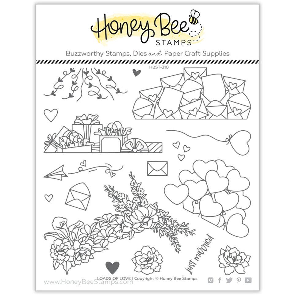 Loads Of Love - 6x6 Photopolymer Stamp Set - Honey Bee Stamps