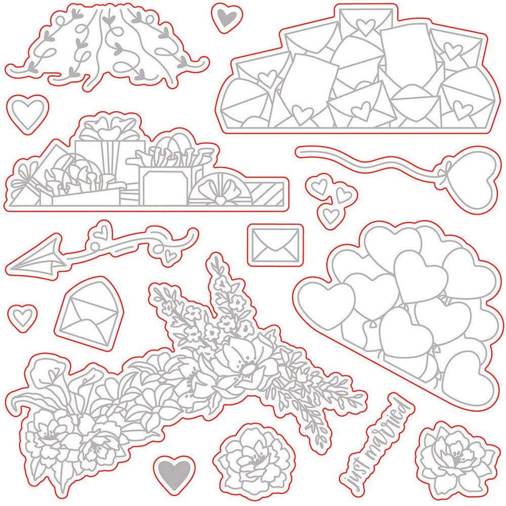 Loads Of Love - Honey Cuts - Coordinating Dies - Honey Bee Stamps