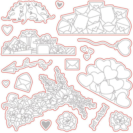 Loads Of Love - Honey Cuts - Coordinating Dies - Honey Bee Stamps