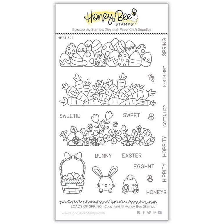 Loads Of Spring - 4x6 Photopolymer Stamp Set - Honey Bee Stamps