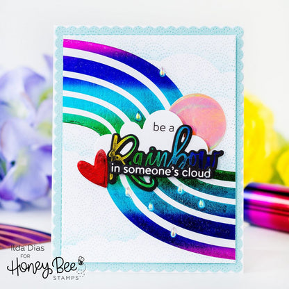 Look For The Rainbow - 6x7 Photopolymer Stamp Set - Honey Bee Stamps