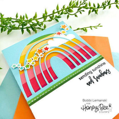 Look For The Rainbow - 6x7 Photopolymer Stamp Set - Honey Bee Stamps