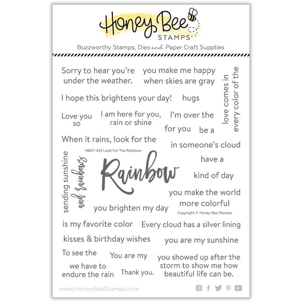 Look For The Rainbow - 6x7 Photopolymer Stamp Set - Honey Bee Stamps