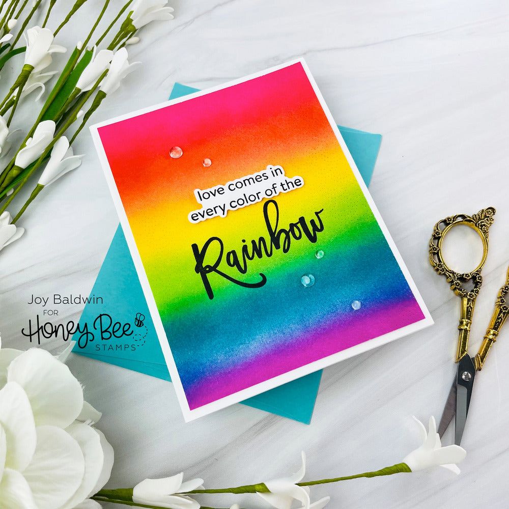 Look For The Rainbow - 6x7 Photopolymer Stamp Set - Honey Bee Stamps