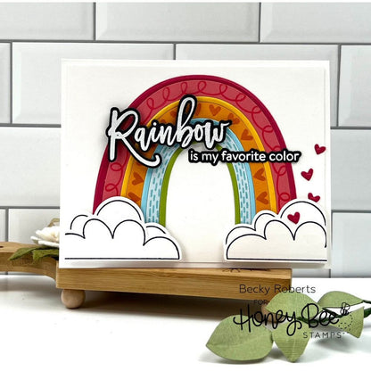 Look For The Rainbow - 6x7 Photopolymer Stamp Set - Honey Bee Stamps