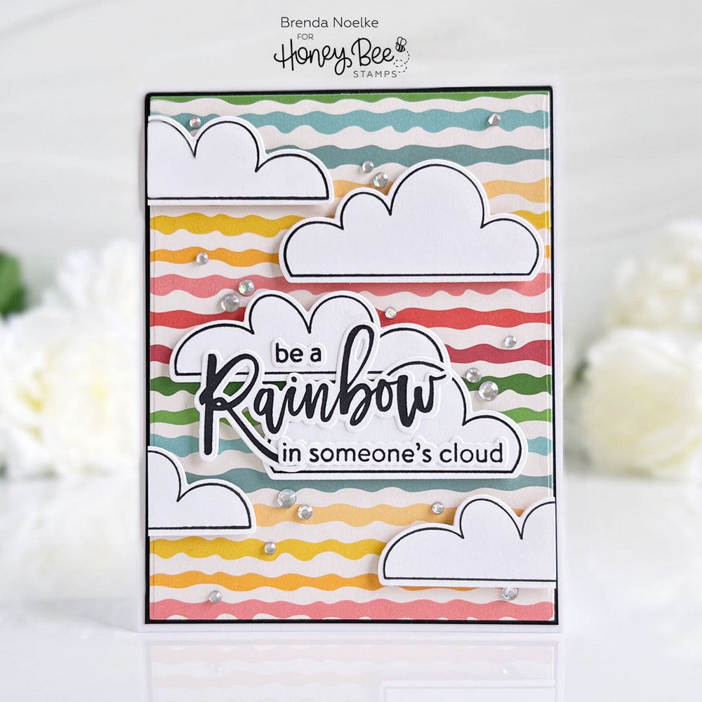 Look For The Rainbow - 6x7 Photopolymer Stamp Set - Honey Bee Stamps