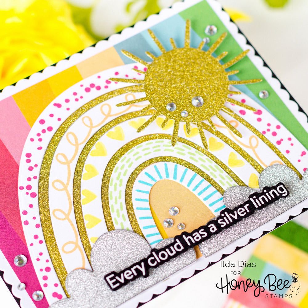 Look For The Rainbow - Honey Cuts - Coordinating Dies - Honey Bee Stamps