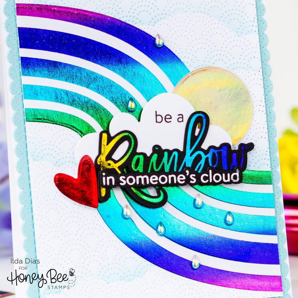 Look For The Rainbow - Honey Cuts - Coordinating Dies - Honey Bee Stamps