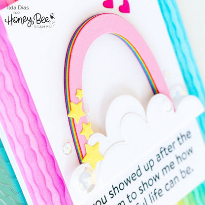 Look For The Rainbow - Honey Cuts - Coordinating Dies - Honey Bee Stamps