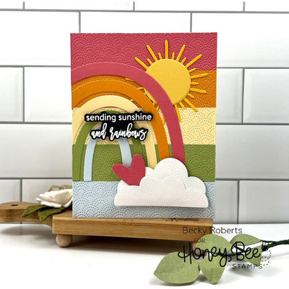 Look For The Rainbow - Honey Cuts - Coordinating Dies - Honey Bee Stamps
