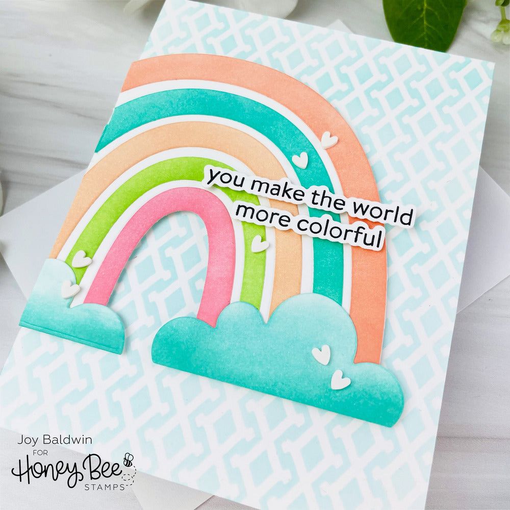 Look For The Rainbow - Honey Cuts - Coordinating Dies - Honey Bee Stamps