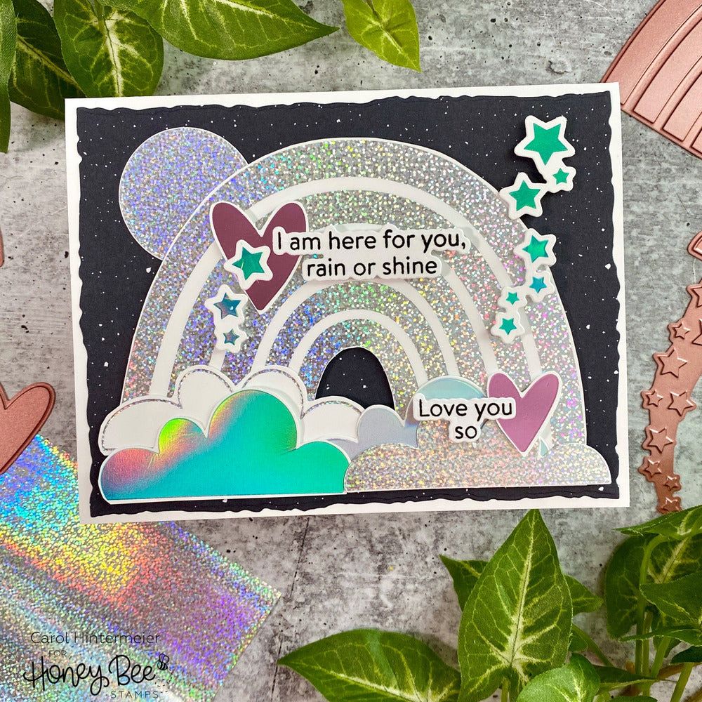 Look For The Rainbow - Honey Cuts - Coordinating Dies - Honey Bee Stamps