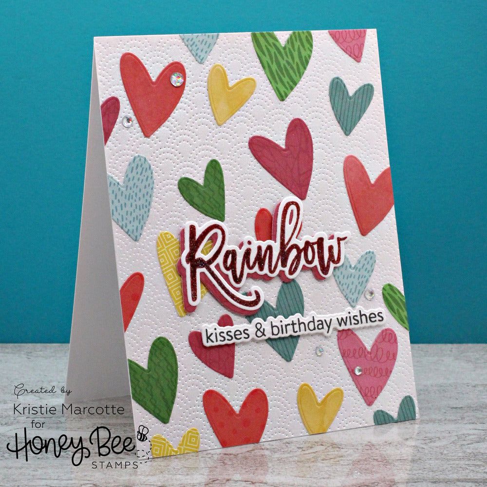Look For The Rainbow - Honey Cuts - Coordinating Dies - Honey Bee Stamps