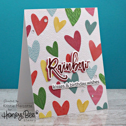 Look For The Rainbow - Honey Cuts - Coordinating Dies - Honey Bee Stamps