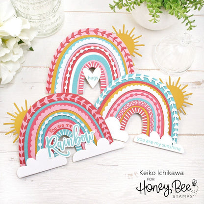 Look For The Rainbow - Honey Cuts - Coordinating Dies - Honey Bee Stamps