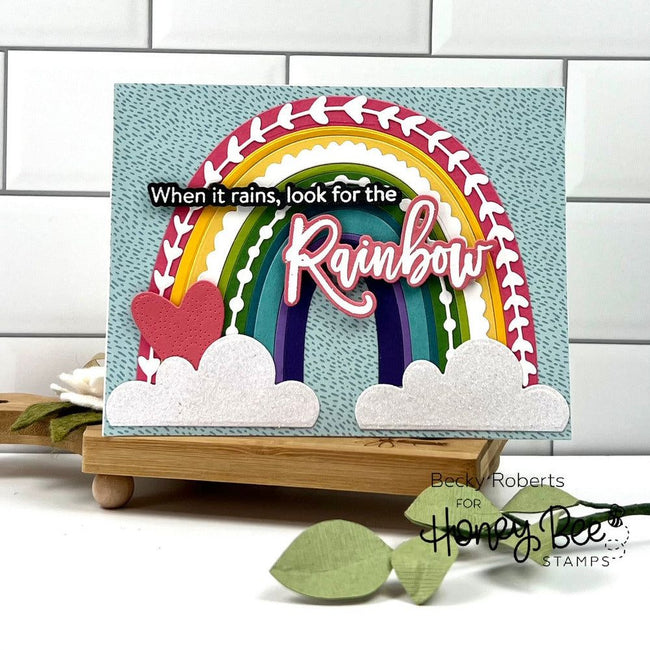 Look For The Rainbow - Honey Cuts - Honey Bee Stamps