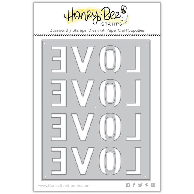 Love A2 Cover Plate - Honey Cuts - Honey Bee Stamps