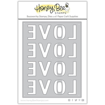 Love A2 Cover Plate - Honey Cuts - Stand - Alone Dies - Honey Bee Stamps