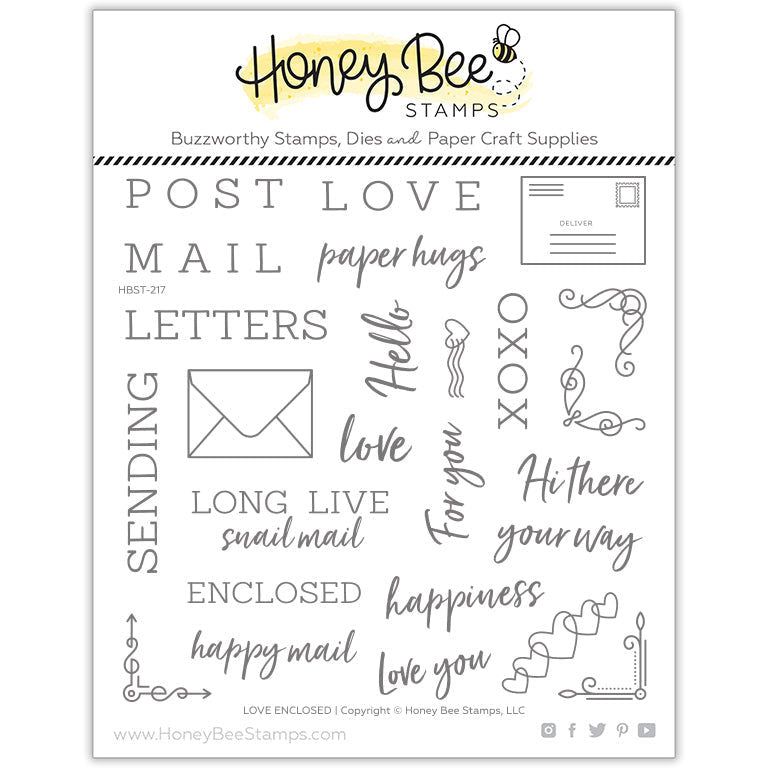 Love Enclosed - 6x6 Stamp Set - Honey Bee Stamps