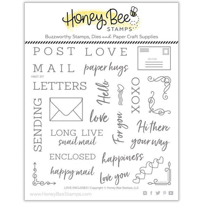 Love Enclosed - 6x6 Stamp Set - Honey Bee Stamps