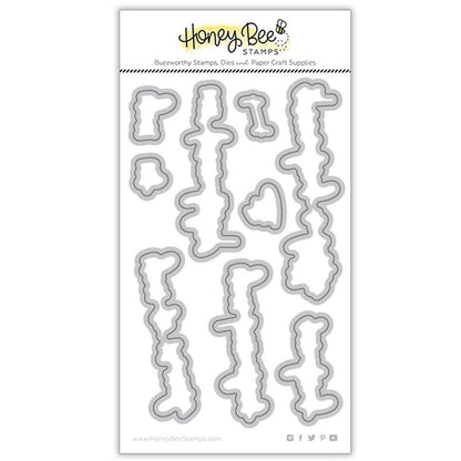 Love Love Love Sentiments - Honey Cuts - Coordinating Dies - RETIRING - Honey Bee Stamps