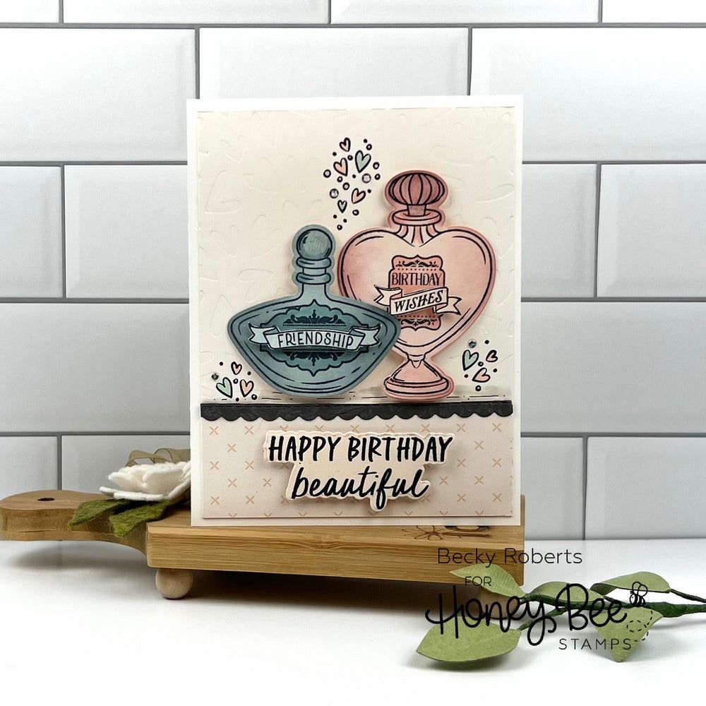 Love & Luck Potion Labels - Honey Cuts - Coordinating Dies - Retiring - Honey Bee Stamps