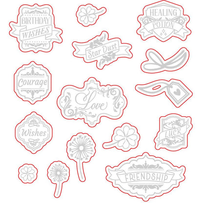 Love & Luck Potion Labels - Honey Cuts - Coordinating Dies - Retiring - Honey Bee Stamps