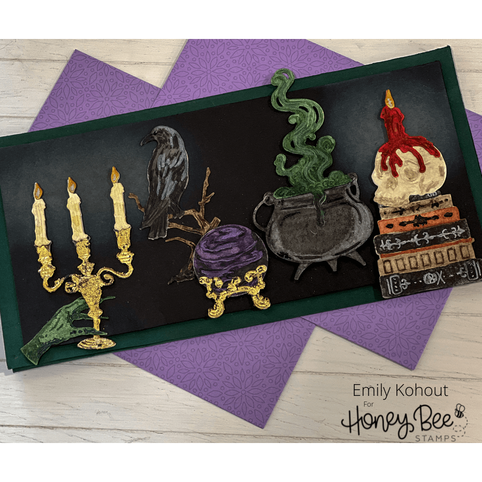 Lovely Layers: A Little Spooky - Honey Cuts - Stand - Alone Dies - Honey Bee Stamps