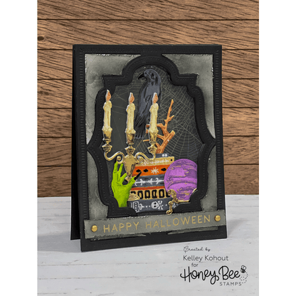 Lovely Layers: A Little Spooky - Honey Cuts - Stand - Alone Dies - Honey Bee Stamps