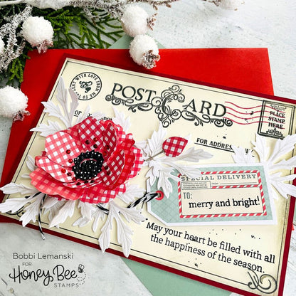 Lovely Layers: Anemone - Honey Cuts - Stand - Alone Dies - Honey Bee Stamps