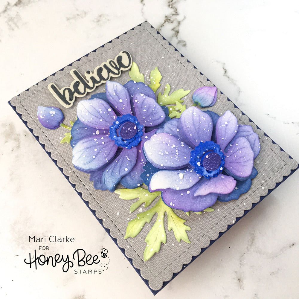 Lovely Layers: Anemone - Honey Cuts - Stand - Alone Dies - Honey Bee Stamps