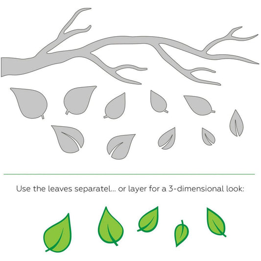 Lovely Layers: Branch and Leaves - Honey Cuts - Stand - Alone Dies - Honey Bee Stamps