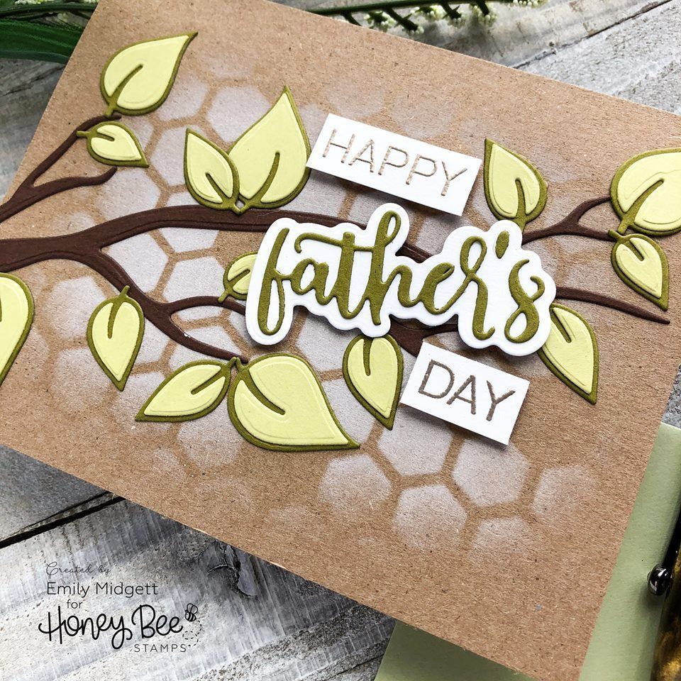 Lovely Layers: Branch and Leaves - Honey Cuts - Stand - Alone Dies - Honey Bee Stamps
