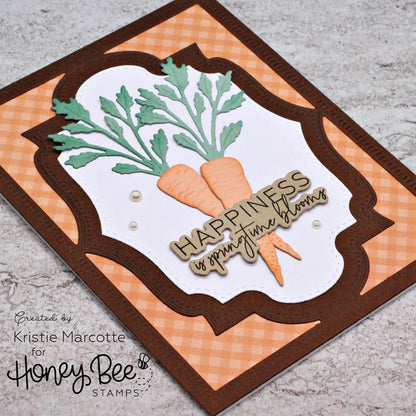 Lovely Layers: Carrots - Honey Cuts - Stand - Alone Dies - Honey Bee Stamps