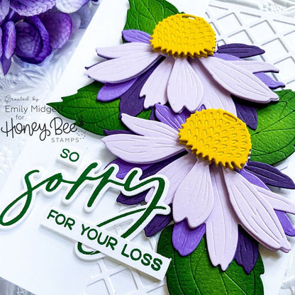 Lovely Layers: Coneflower - Honey Cuts - Stand - Alone Dies - Honey Bee Stamps