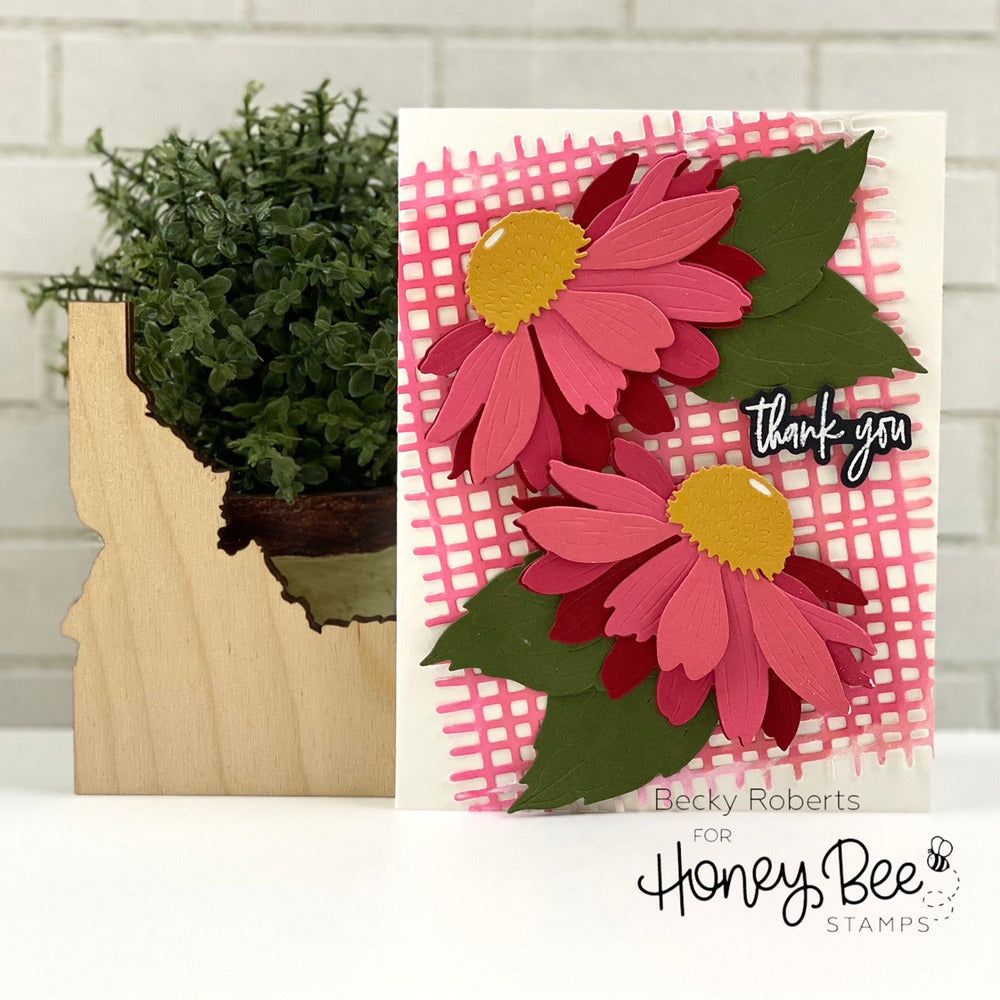 Lovely Layers: Coneflower - Honey Cuts - Stand - Alone Dies - Honey Bee Stamps