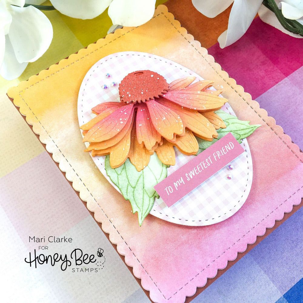 Lovely Layers: Coneflower - Honey Cuts - Stand - Alone Dies - Honey Bee Stamps