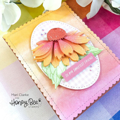 Lovely Layers: Coneflower - Honey Cuts - Stand - Alone Dies - Honey Bee Stamps