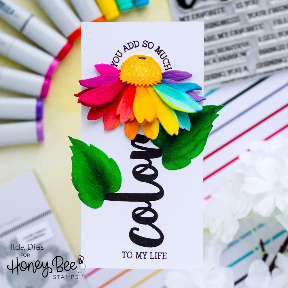 Lovely Layers: Coneflower - Honey Cuts - Stand - Alone Dies - Honey Bee Stamps