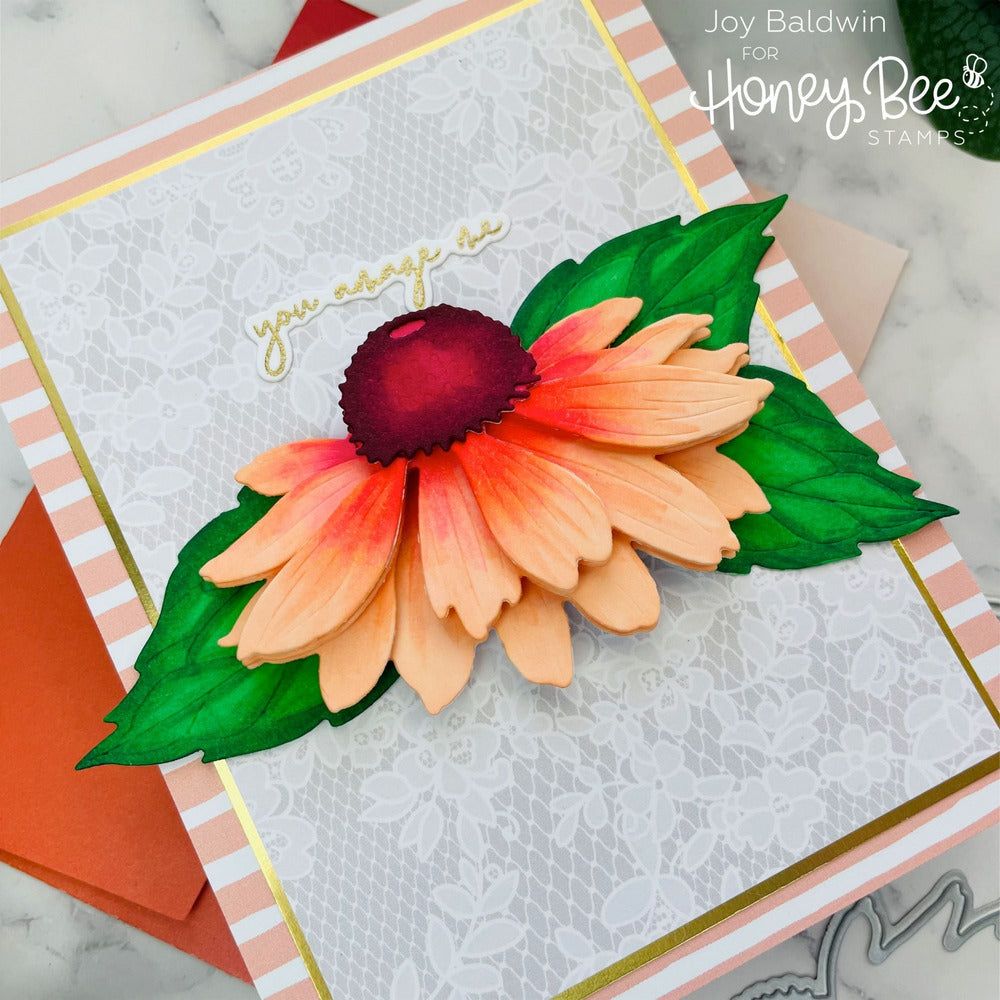 Lovely Layers: Coneflower - Honey Cuts - Stand - Alone Dies - Honey Bee Stamps