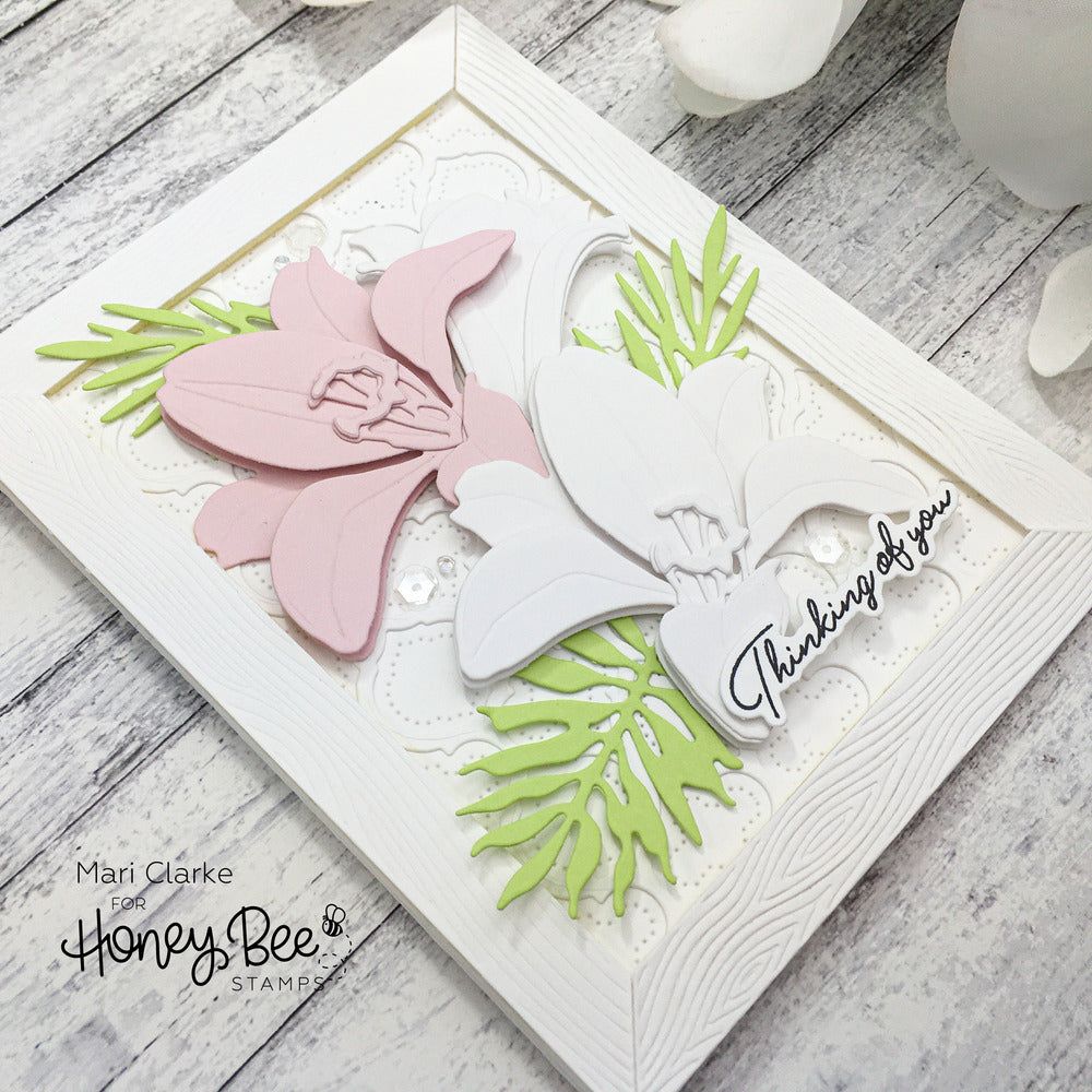 Lovely Layers: Easter Lily - Honey Cuts - Stand - Alone Dies - Honey Bee Stamps