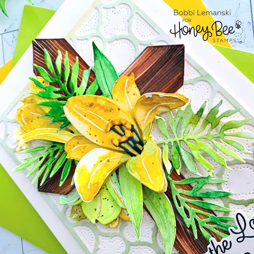 Lovely Layers: Easter Lily - Honey Cuts - Stand - Alone Dies - Honey Bee Stamps