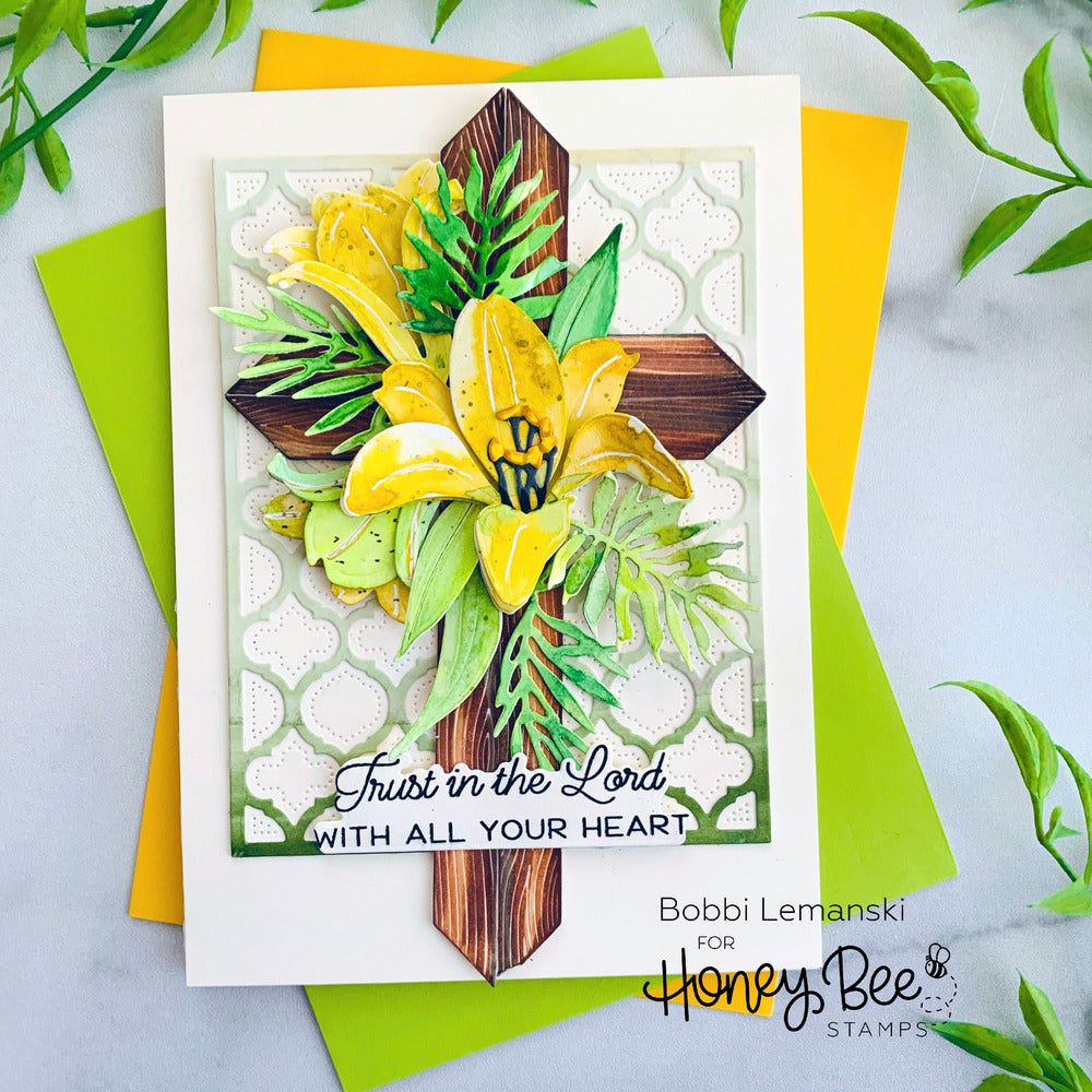 Lovely Layers: Easter Lily - Honey Cuts - Stand - Alone Dies - Honey Bee Stamps