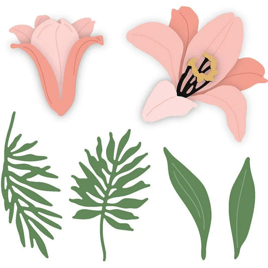 Lovely Layers: Easter Lily - Honey Cuts - Stand - Alone Dies - Honey Bee Stamps