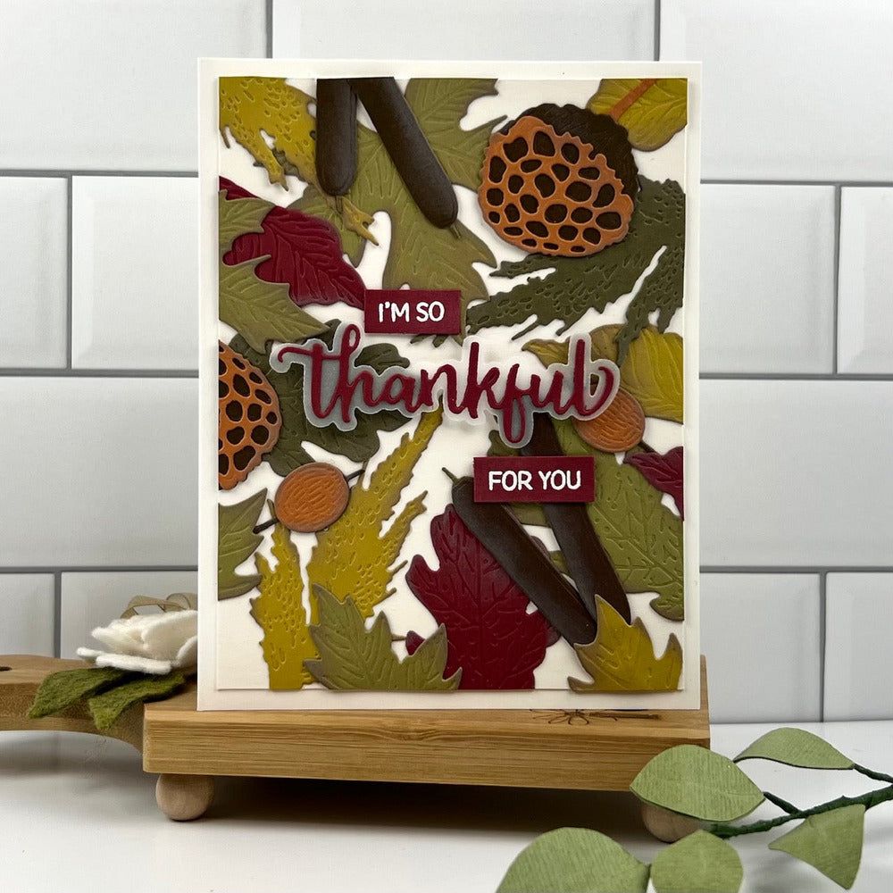 Lovely Layers: Fall Foliage - Honey Cuts - Stand - Alone Dies - Honey Bee Stamps
