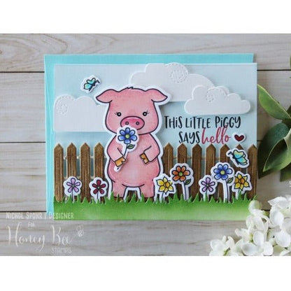 Lovely Layers: Farm Fence - Honey Cuts - Stand - Alone Dies - Honey Bee Stamps