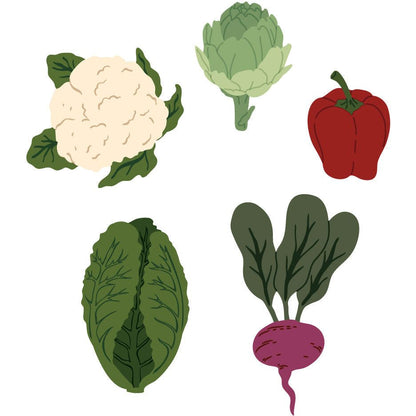 Lovely Layers: Garden Veggies - Honey Cuts - Stand - Alone Dies - Honey Bee Stamps