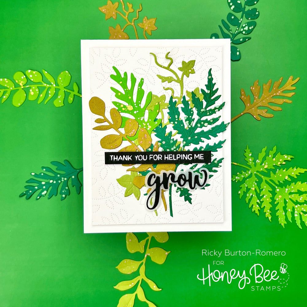 Lovely Layers: Greenery - Honey Cuts - Stand - Alone Dies - Honey Bee Stamps