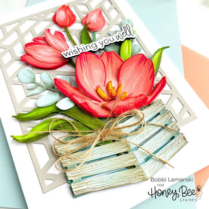 Lovely Layers: Greenery - Honey Cuts - Stand - Alone Dies - Honey Bee Stamps
