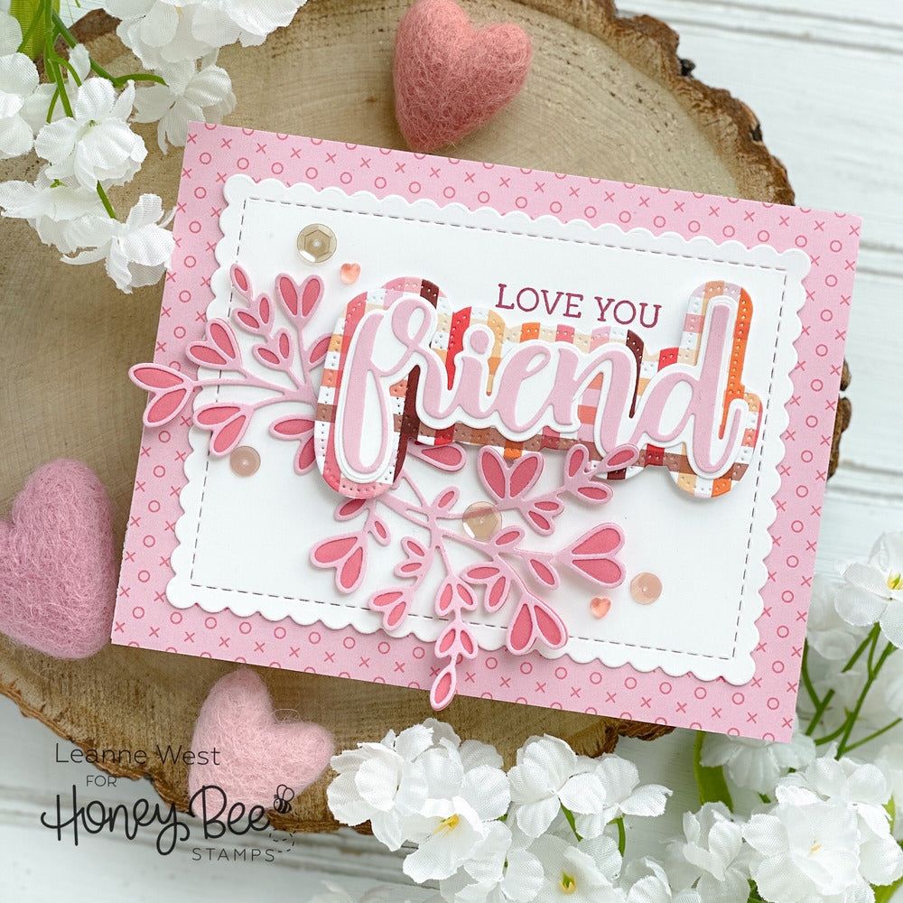 Lovely Layers: Heart Vine - Honey Cuts - Stand - Alone Dies - Honey Bee Stamps